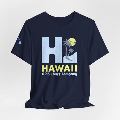 HI Hawaii Mens Island Style Tee - O'ahu Surf Company