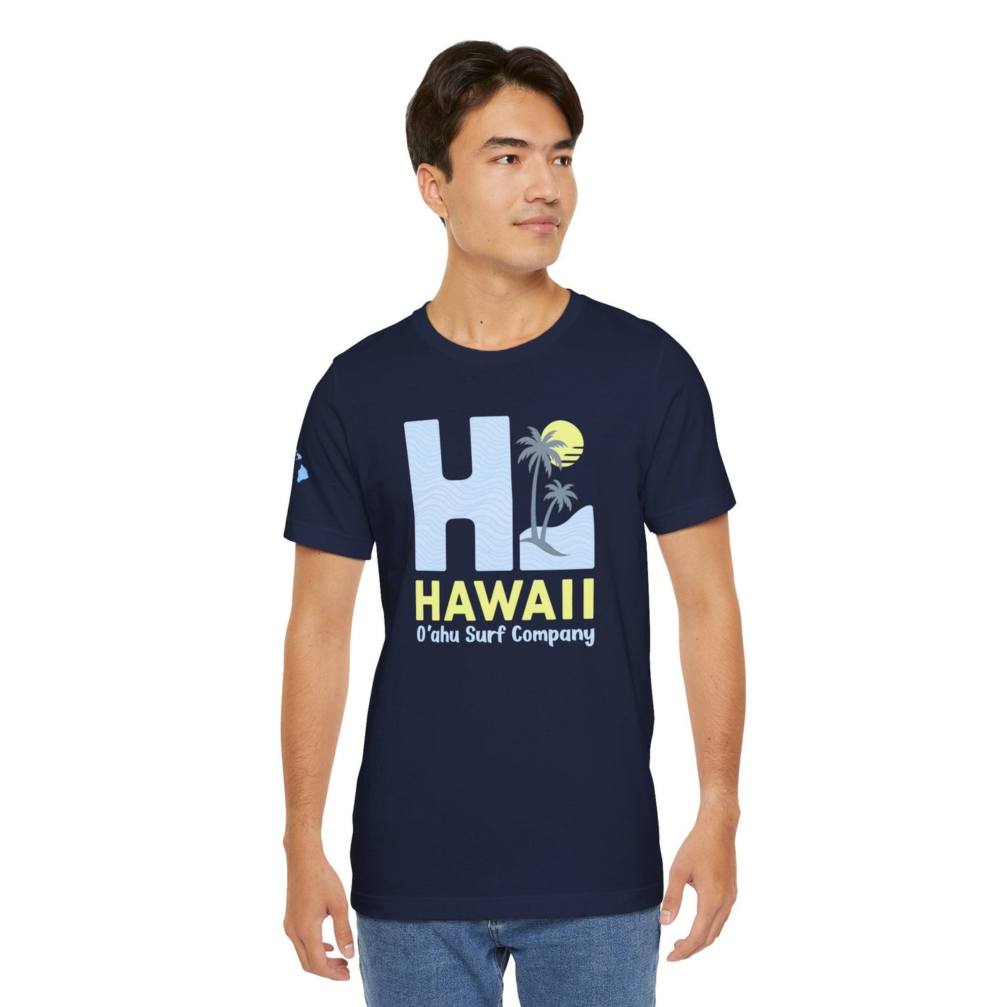 HI Hawaii Mens Island Style Tee - O'ahu Surf Company