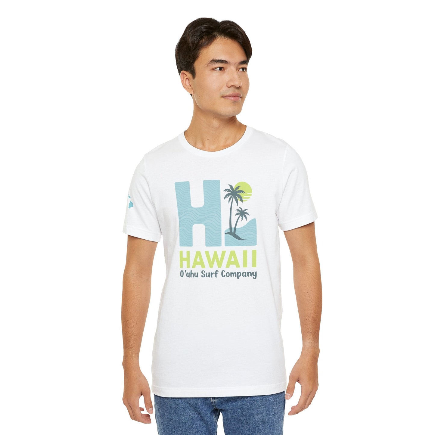 HI Hawaii Mens Island Style Tee - O'ahu Surf Company