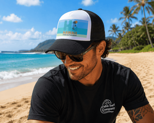 HI Hawaii Trucker Hat - O'ahu Surf Company