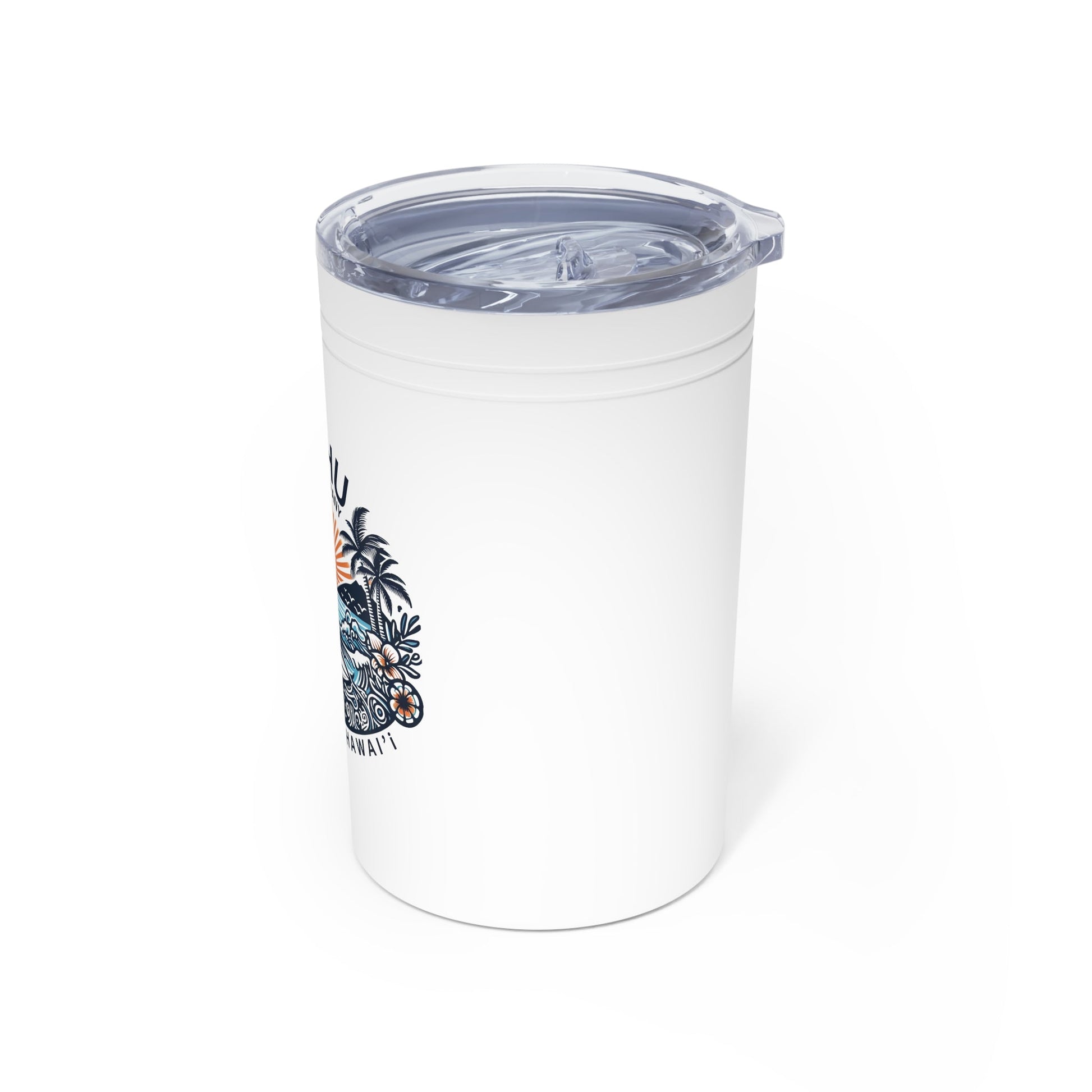 Honolulu Hawaii Vacuum Insulated Tumbler 11oz Travel Cup and Can Cooler - O'ahu Surf Company