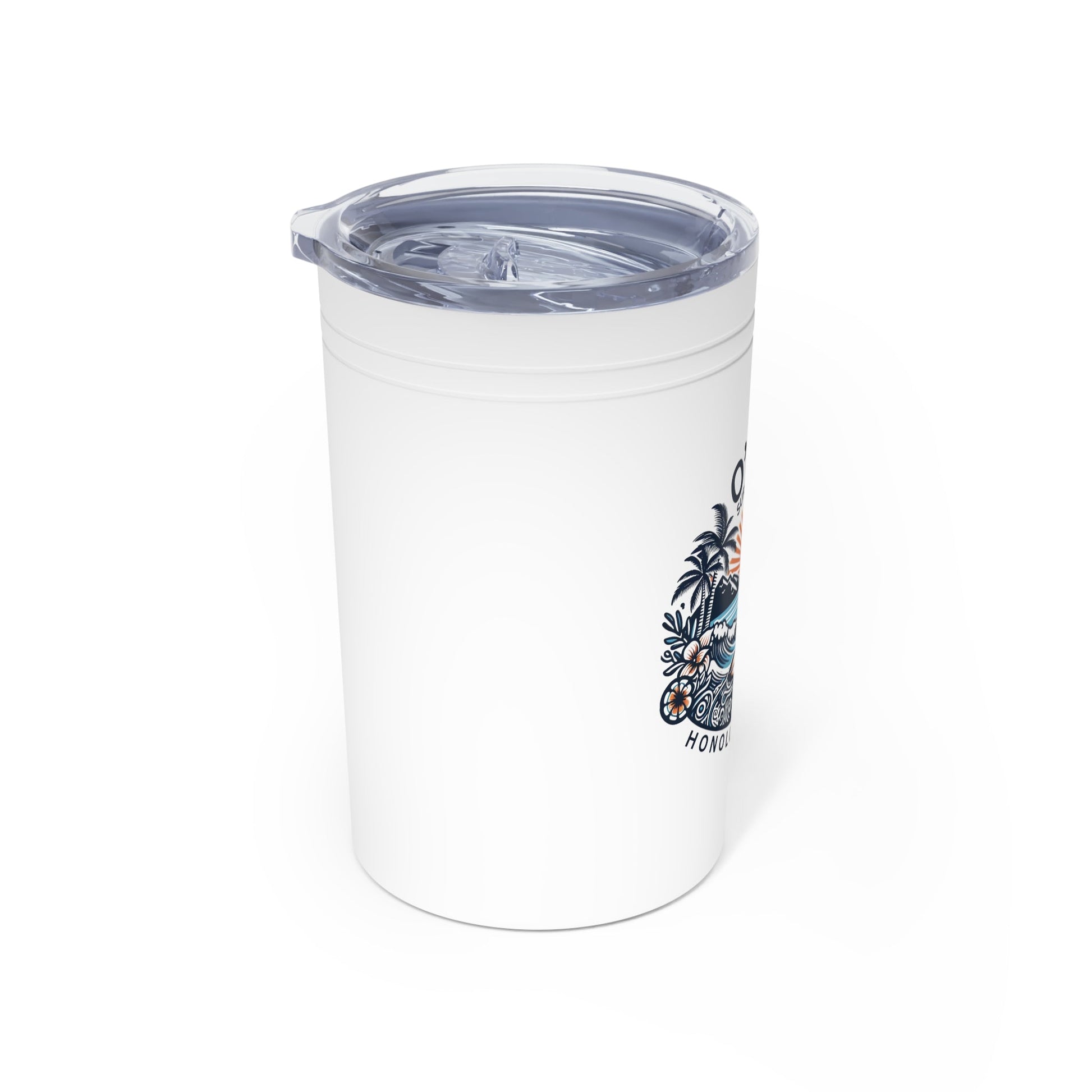 Honolulu Hawaii Vacuum Insulated Tumbler 11oz Travel Cup and Can Cooler - O'ahu Surf Company