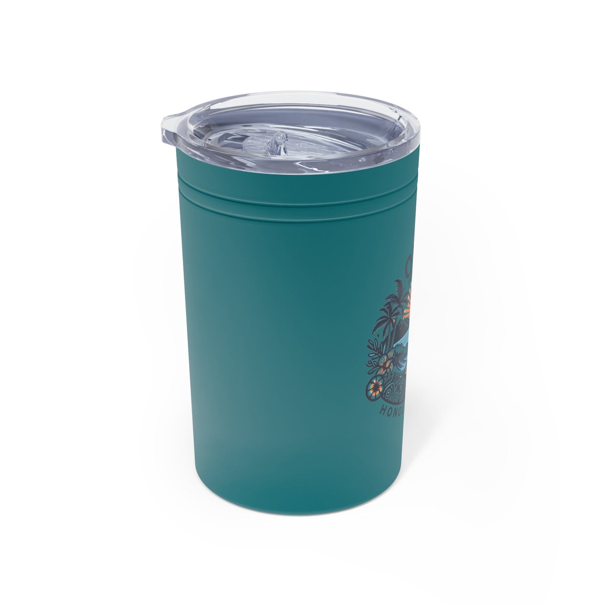 Honolulu Hawaii Vacuum Insulated Tumbler 11oz Travel Cup and Can Cooler - O'ahu Surf Company