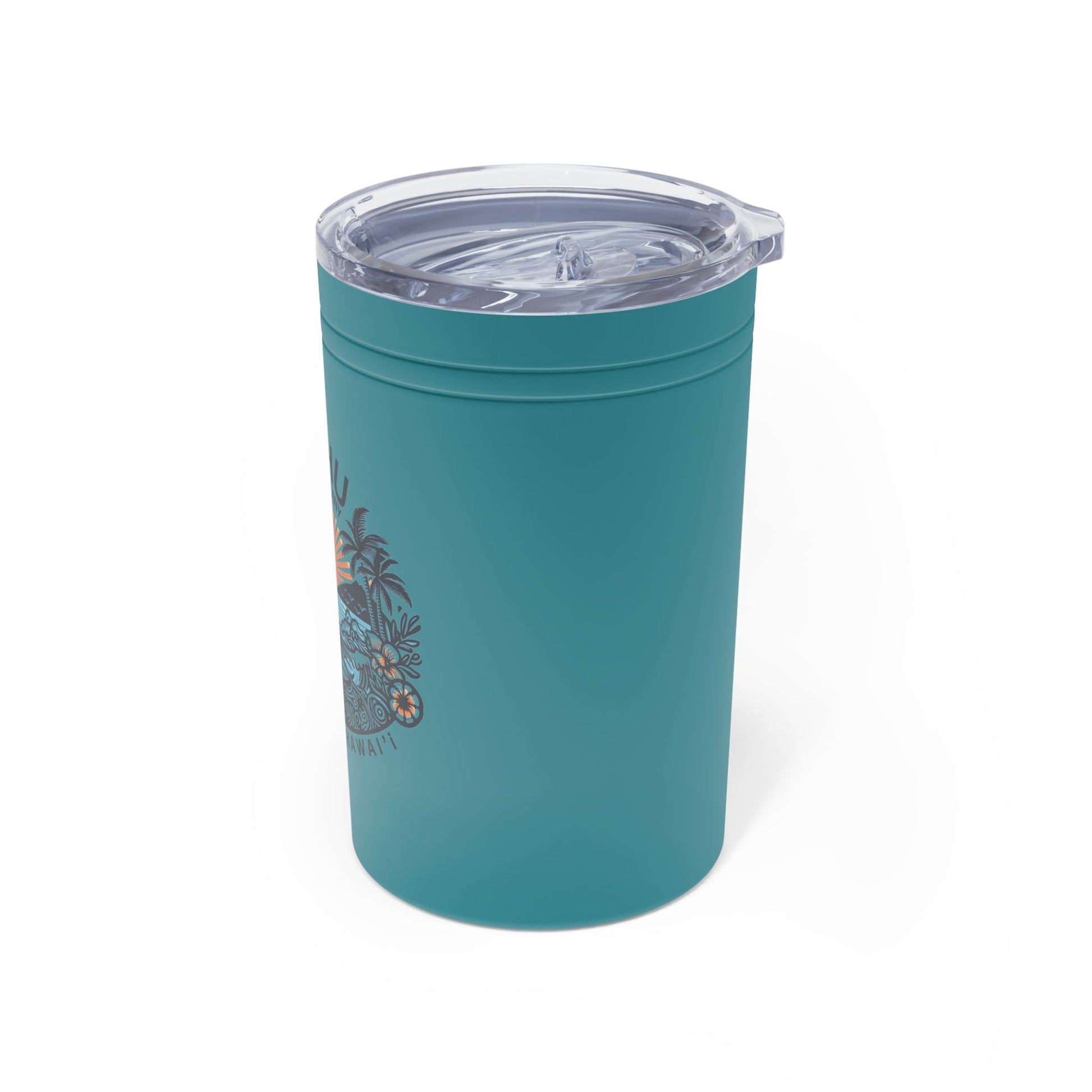 Honolulu Hawaii Vacuum Insulated Tumbler 11oz Travel Cup and Can Cooler - O'ahu Surf Company