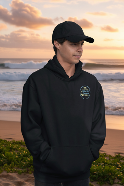 Hawaii Surf Hoodie – Hawaiian Surf Sweatshirt with Island Style Wave and Sea Turtle Design