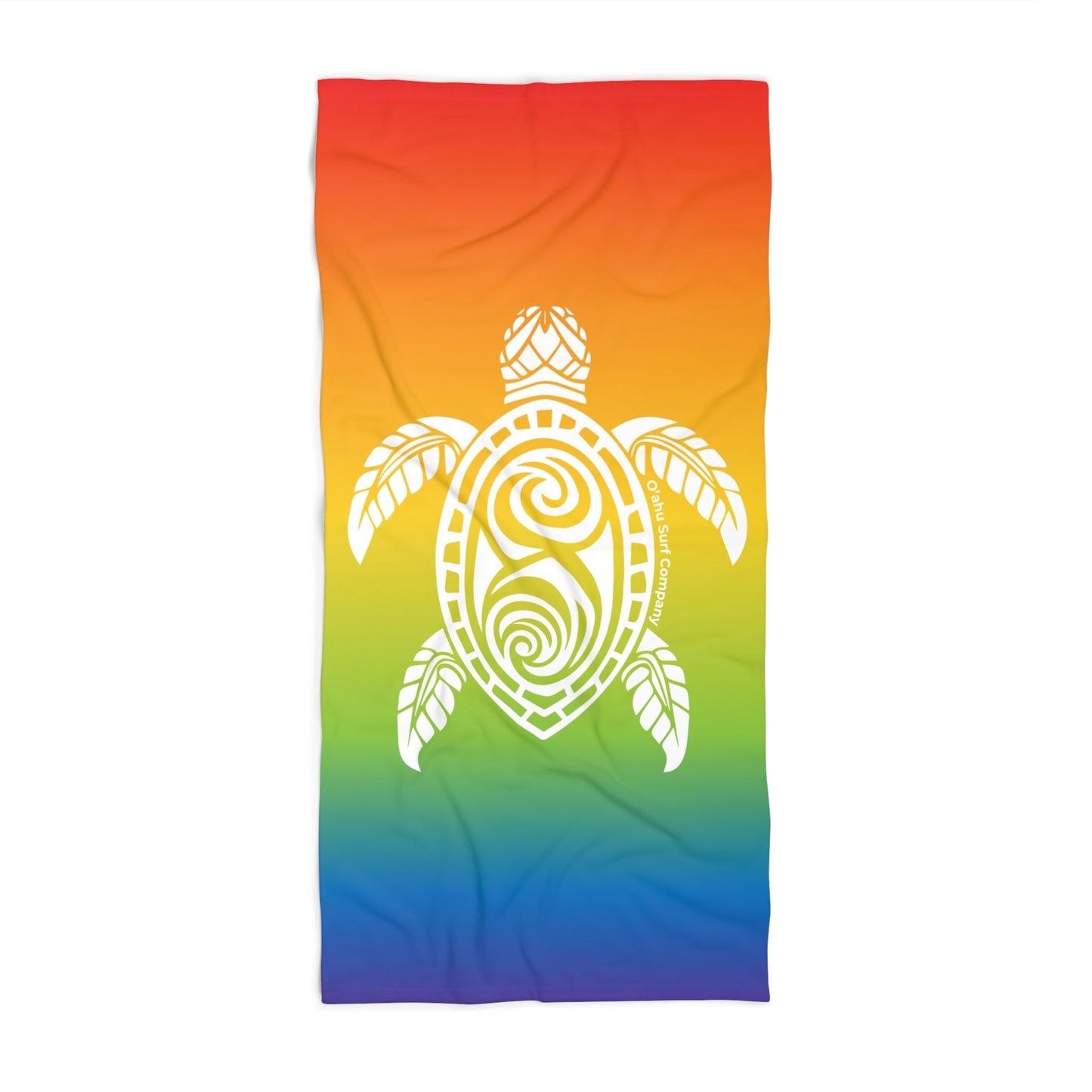 Hunu Hawaii Green Sea Turtle Beach Towel - Rainbow - O'ahu Surf Company