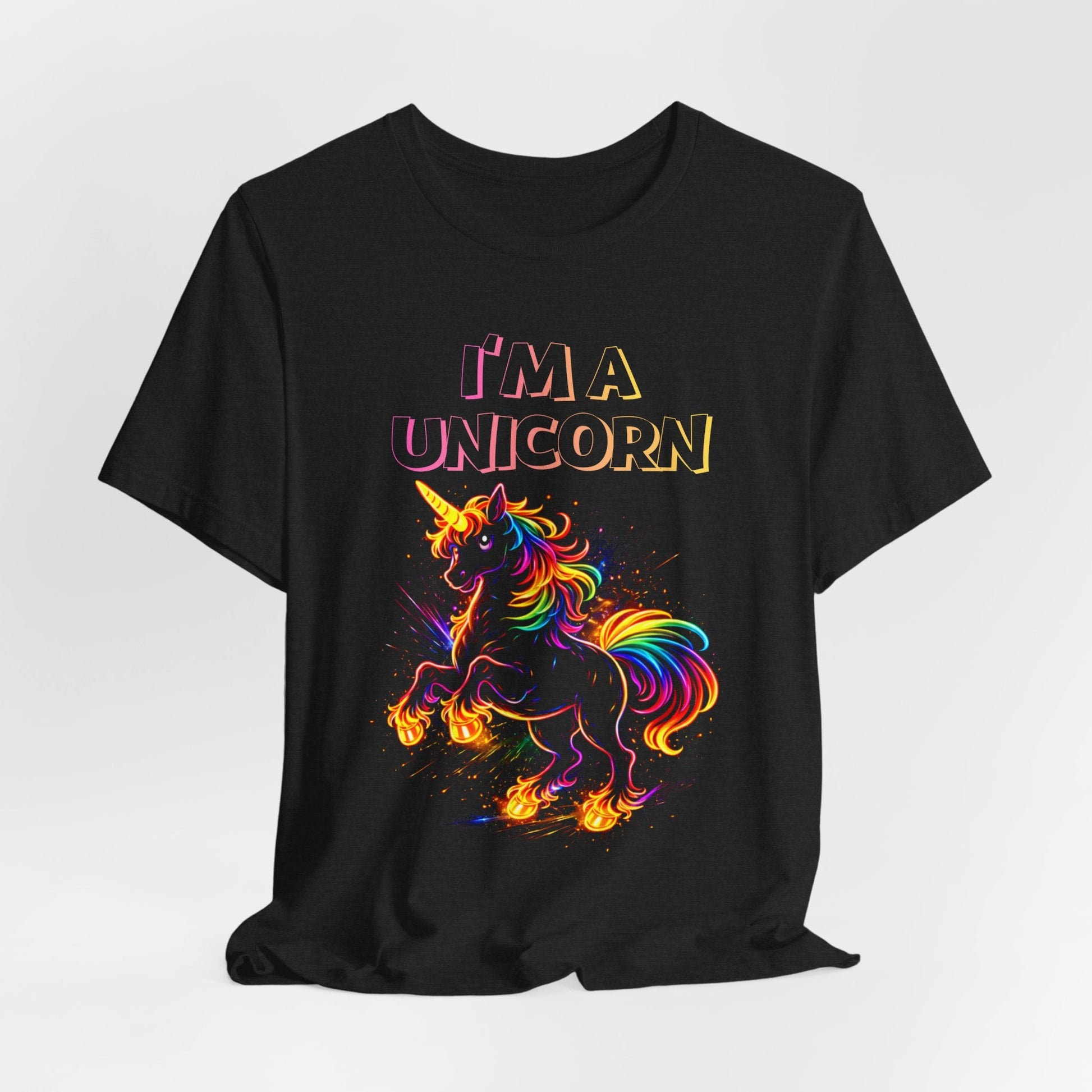 I'm a Unicorn Shirt Rainbow Neon Graphic Tee Funny Pride Colorful - O'ahu Surf Company