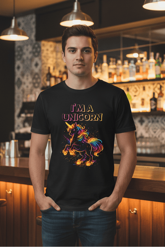 I'm a Unicorn Shirt Rainbow Neon Graphic Tee Funny Pride Colorful - O'ahu Surf Company