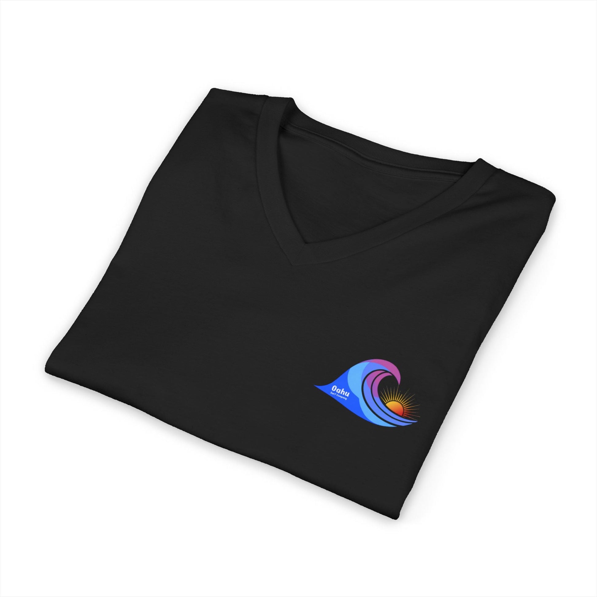 Island Wave Women’s V - Neck Tee – O’ahu Surf Company Hawaii Surf Shirt - O'ahu Surf Company