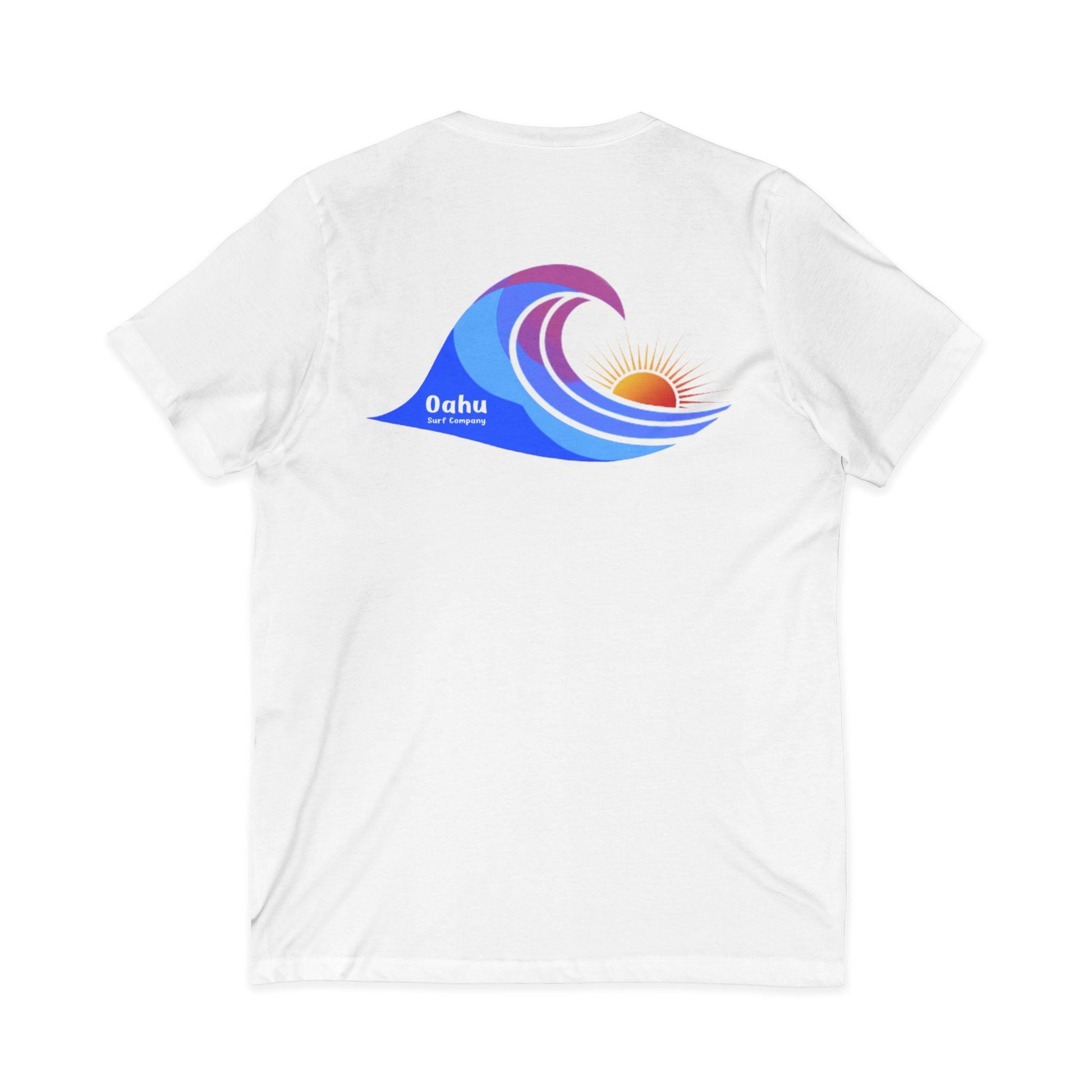 Island Wave Women’s V - Neck Tee – O’ahu Surf Company Hawaii Surf Shirt - O'ahu Surf Company