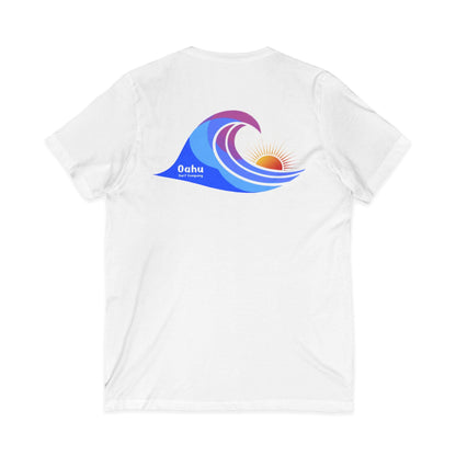 Island Wave Women’s V - Neck Tee – O’ahu Surf Company Hawaii Surf Shirt - O'ahu Surf Company