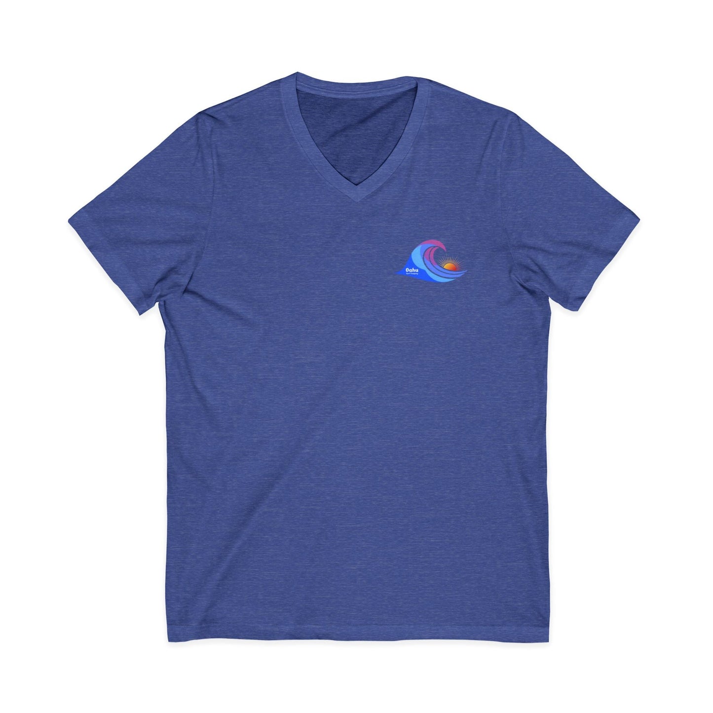 Island Wave Women’s V - Neck Tee – O’ahu Surf Company Hawaii Surf Shirt - O'ahu Surf Company