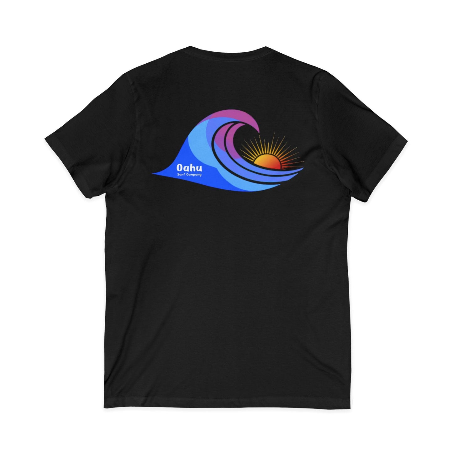 Island Wave Women’s V - Neck Tee – O’ahu Surf Company Hawaii Surf Shirt - O'ahu Surf Company