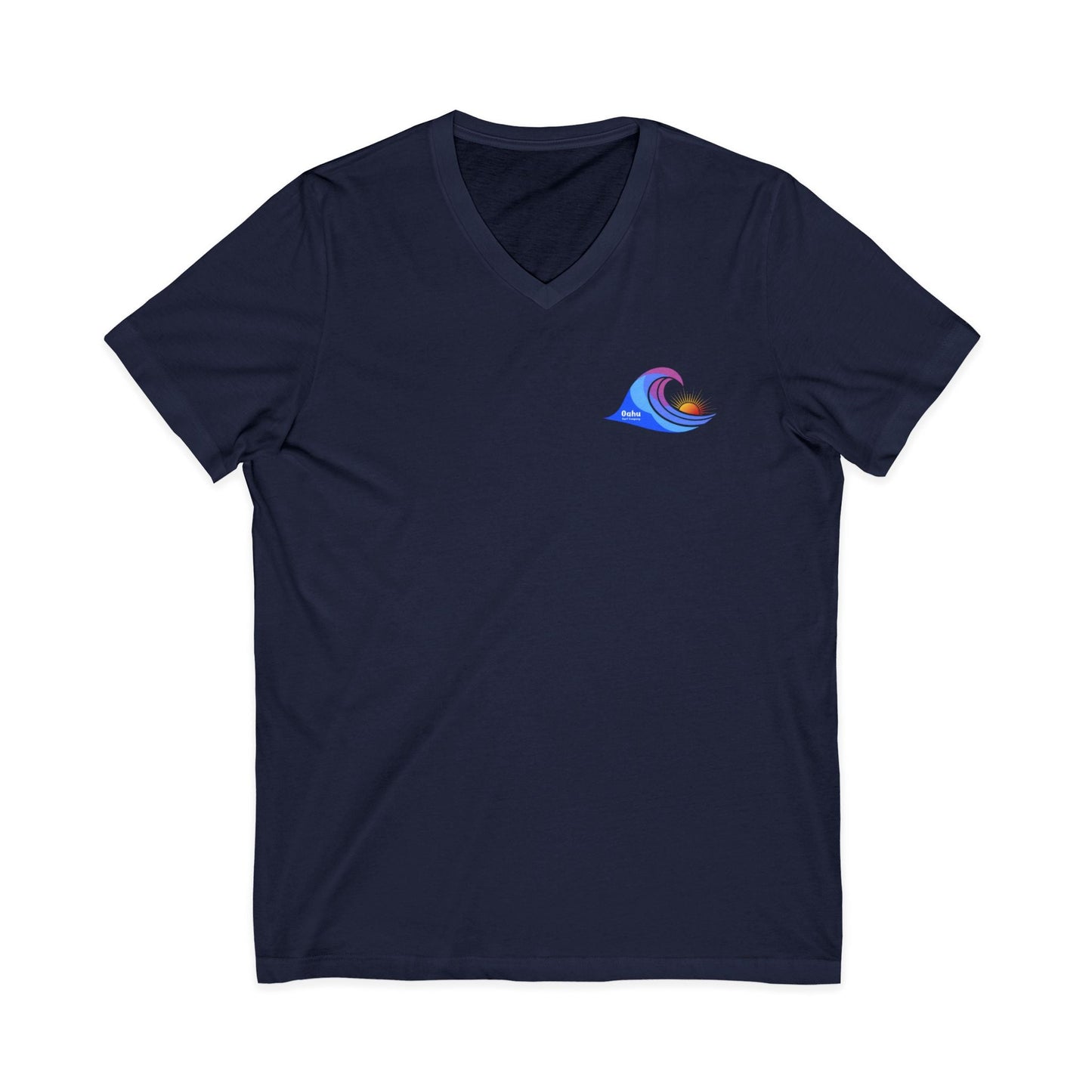Island Wave Women’s V - Neck Tee – O’ahu Surf Company Hawaii Surf Shirt - O'ahu Surf Company