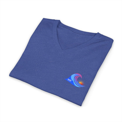 Island Wave Women’s V - Neck Tee – O’ahu Surf Company Hawaii Surf Shirt - O'ahu Surf Company