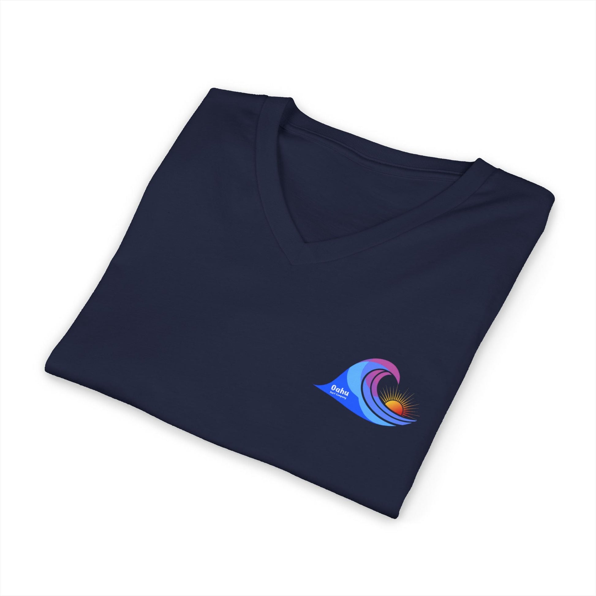 Island Wave Women’s V - Neck Tee – O’ahu Surf Company Hawaii Surf Shirt - O'ahu Surf Company