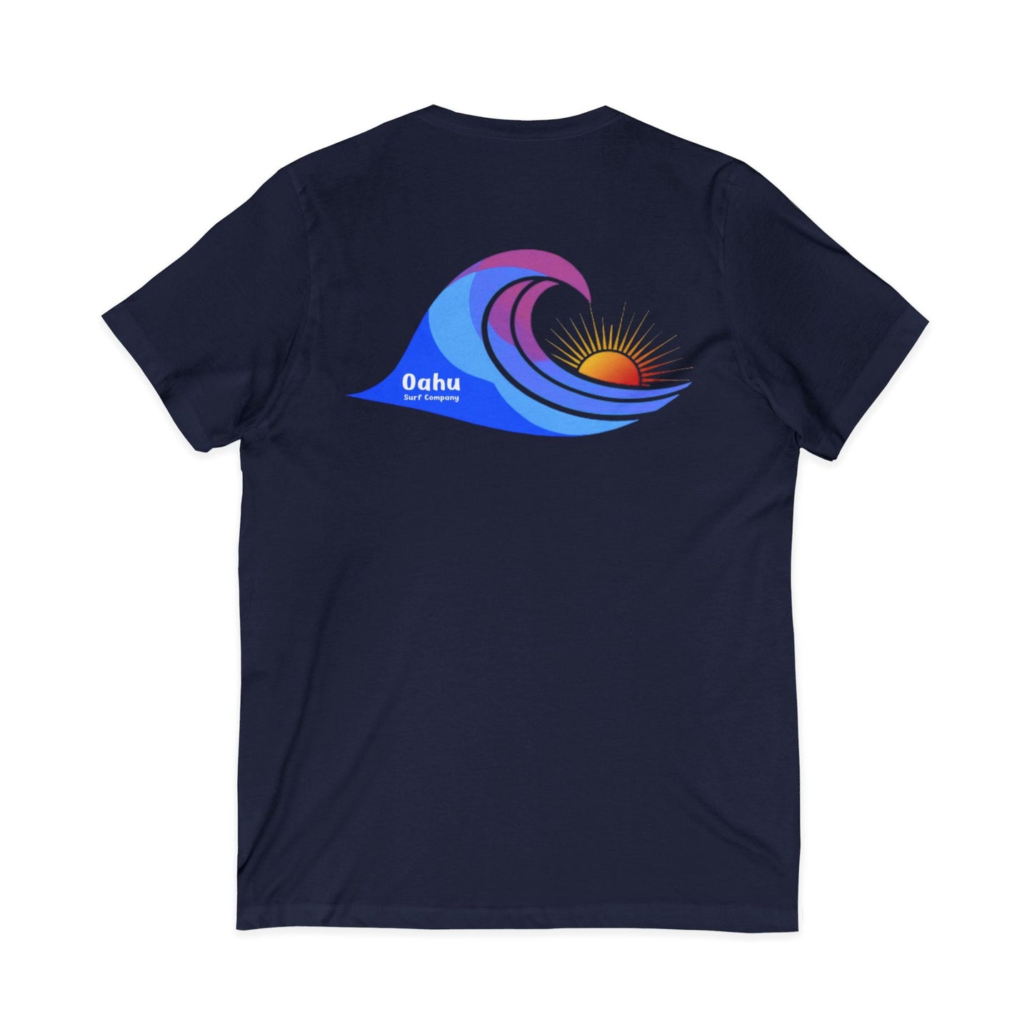 Island Wave Women’s V - Neck Tee – O’ahu Surf Company Hawaii Surf Shirt - O'ahu Surf Company