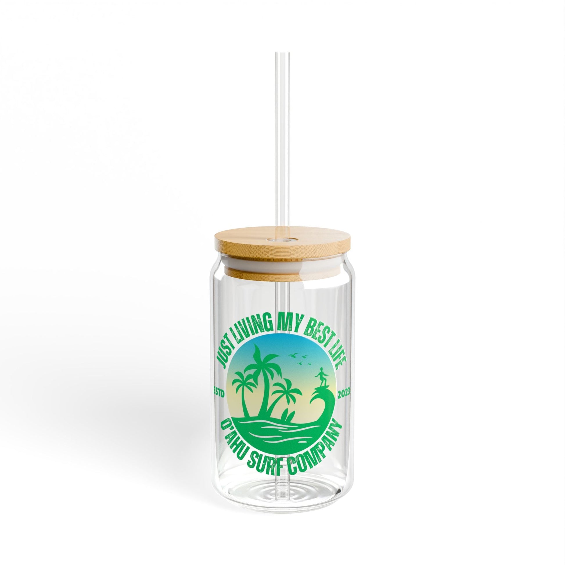 Living My Best Life Oahu Surf Sipper Glass - O'ahu Surf Company