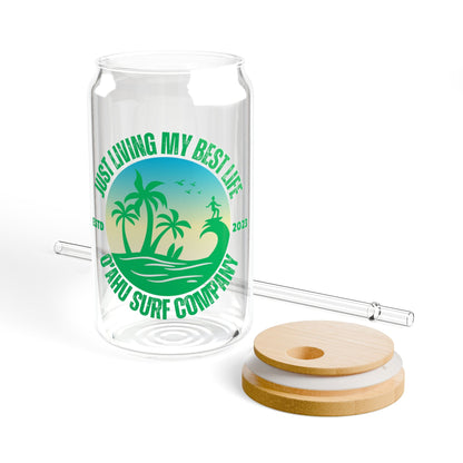 Living My Best Life Oahu Surf Sipper Glass - O'ahu Surf Company