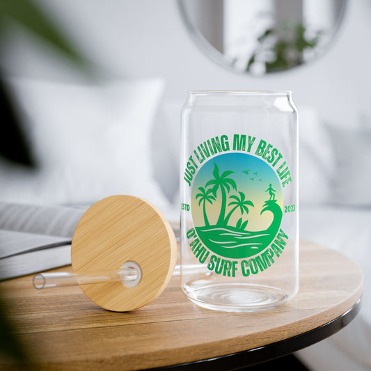 Living My Best Life Oahu Surf Sipper Glass - O'ahu Surf Company