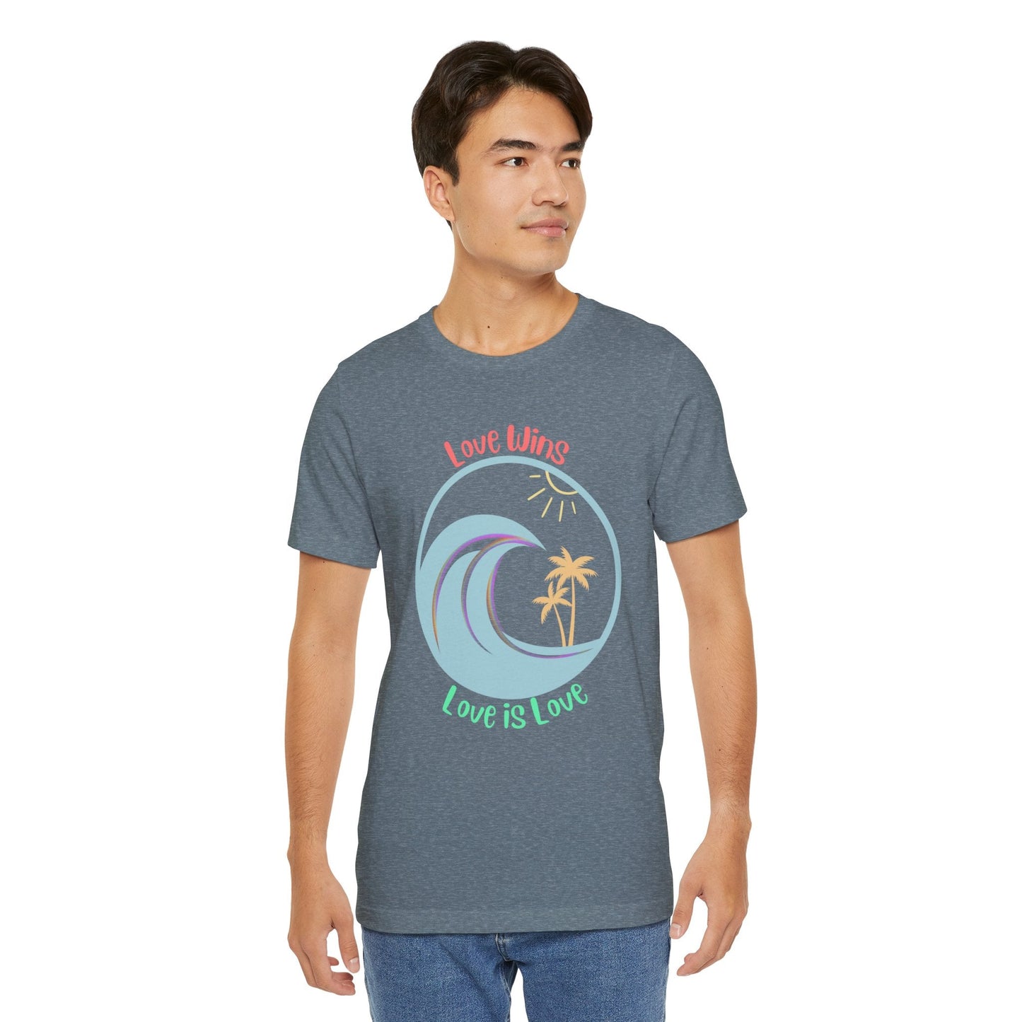 Love Wins Love Is Love Pride Custom T-shirt - O'ahu Surf Company