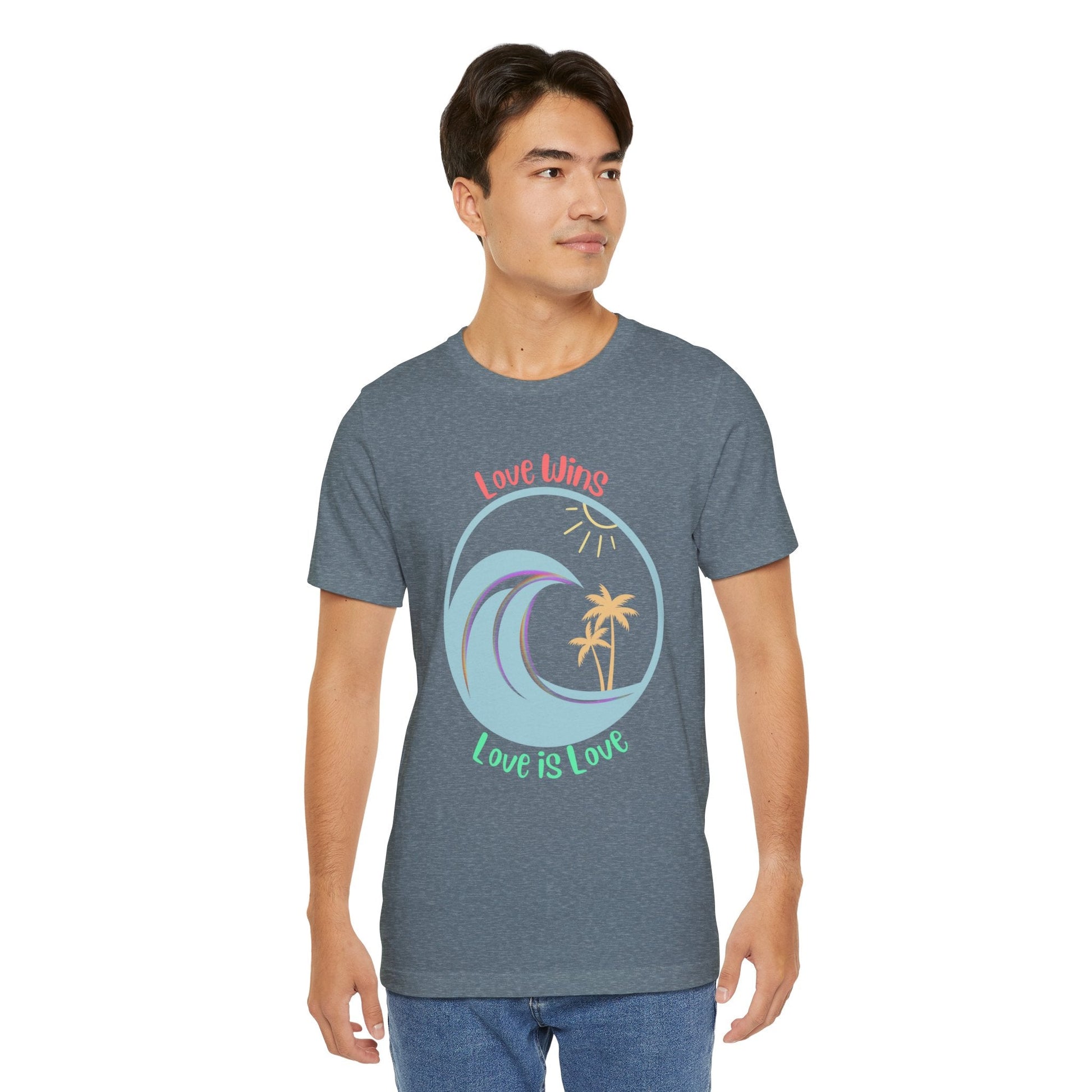 Love Wins Love Is Love Pride Custom T-shirt - O'ahu Surf Company
