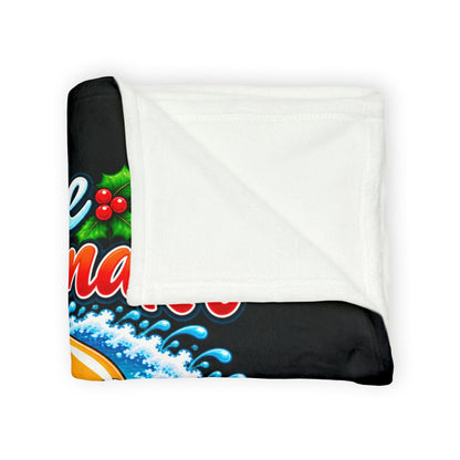 Mele Kalikimaka Surfing Toucan Christmas Blanket - O'ahu Surf Company