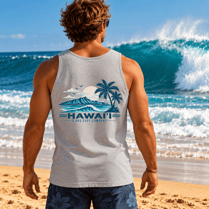 Men’s Hawaii Surf Tank Top – Oʻahu Hawaiian Beach Tank - O'ahu Surf Company