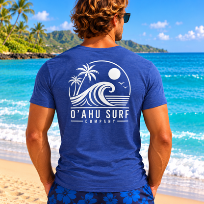Men's Hawaii V-Neck T-Shirt | Oahu Surf Style - O'ahu Surf Company