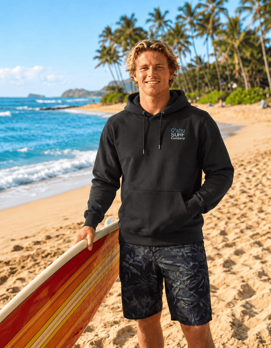 Men's Hawaiian Surf Hoodie Sweatshirt Oahu Surf Company Hawaii - O'ahu Surf Company