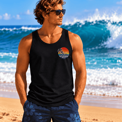 Men's Retro Aloha Hawaii Tank Top - O'ahu Surf Company
