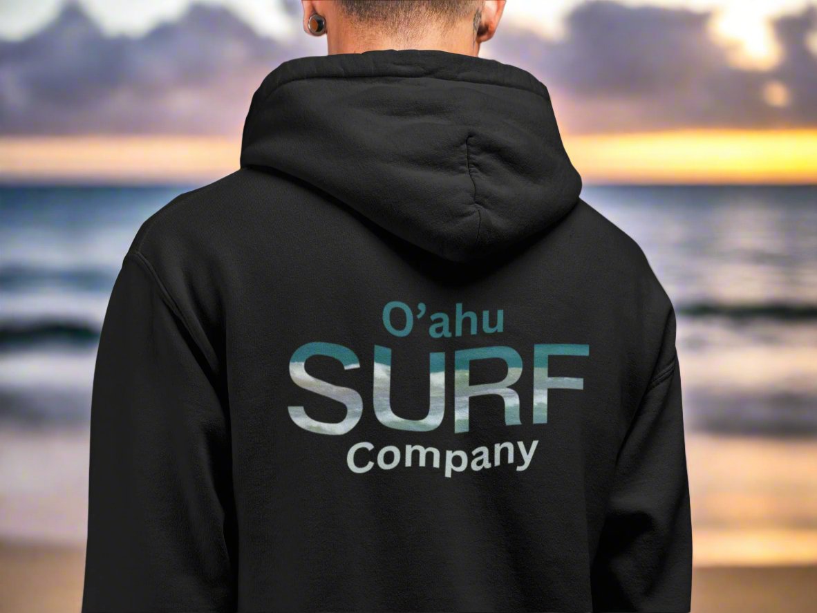 Men's Surf Hoodie Island Life Sweatshirt Oahu Surf Company Hawaii - O'ahu Surf Company