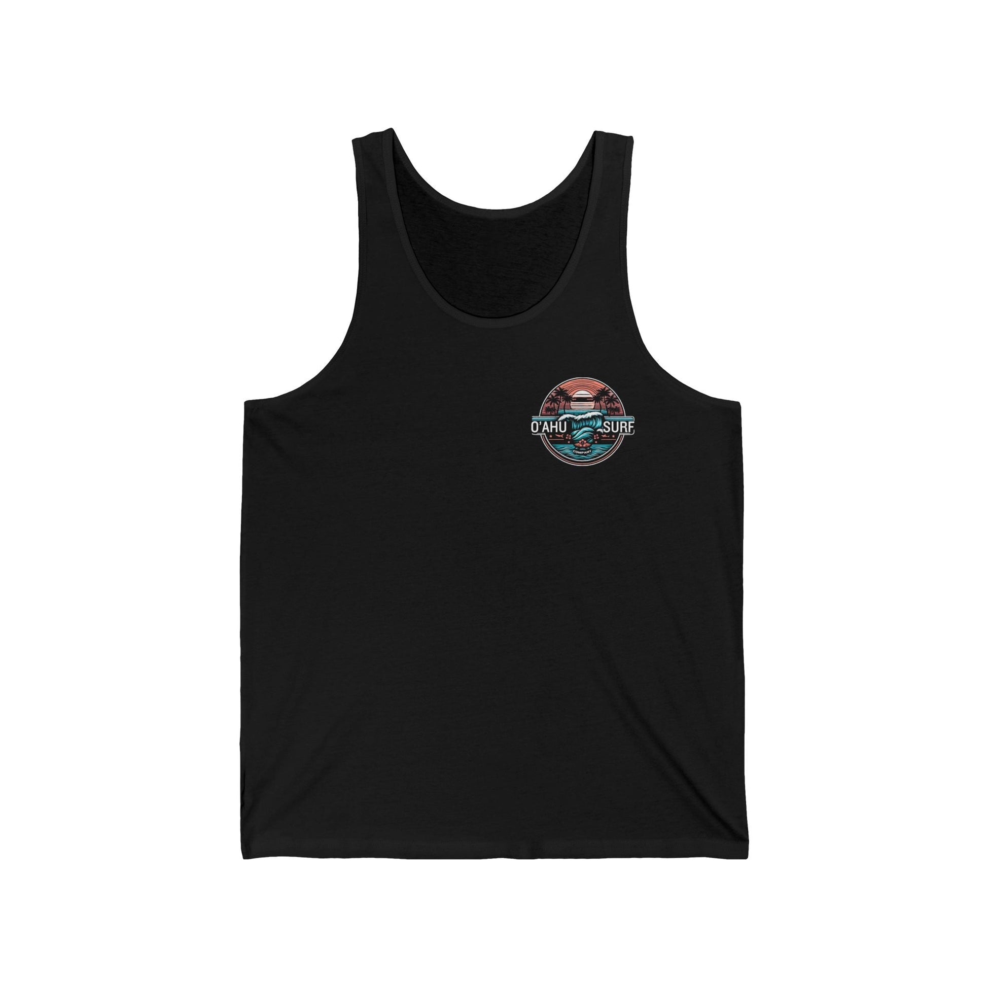 Men's Surf Tank Top Oahu Hawaii Ocean Wave - O'ahu Surf Company