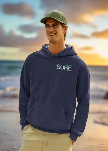 Backflip Off the Cliff Dive Moon Men's Surf Hoodie