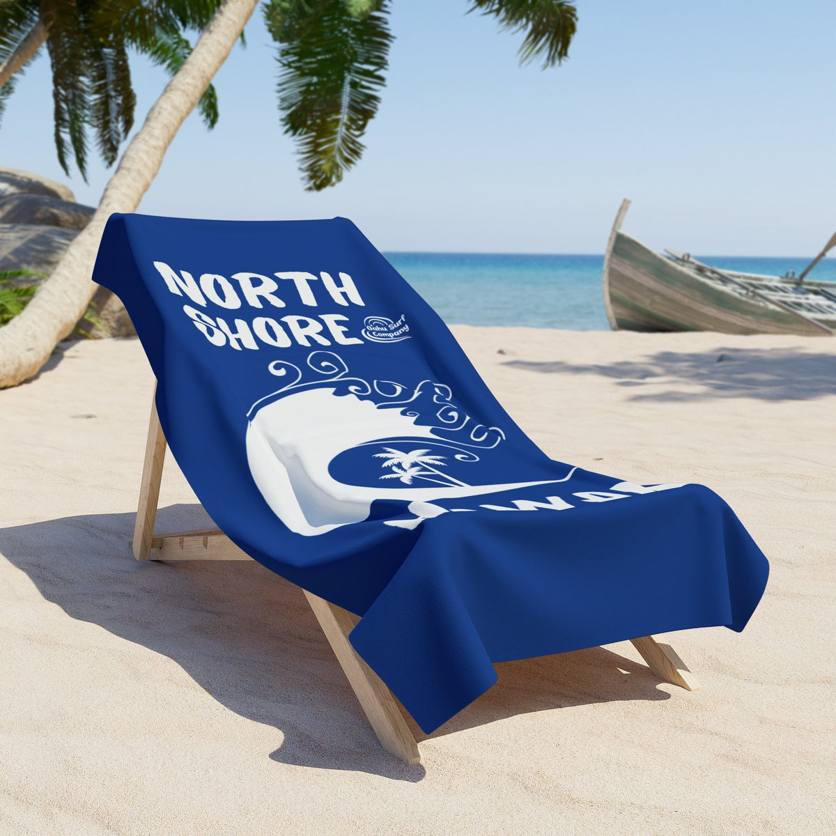 North Shore Hawaii Beach Towel – Blue - O'ahu Surf Company