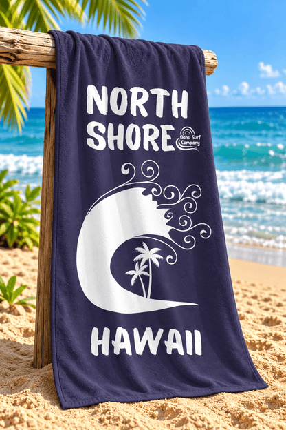 North Shore Hawaii Beach Towel – Indigo - O'ahu Surf Company