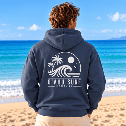 Oʻahu Hawaii Surf Wave Men’s Hoodie - O'ahu Surf Company