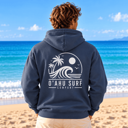 Oʻahu Hawaii Surf Wave Men’s Hoodie - O'ahu Surf Company