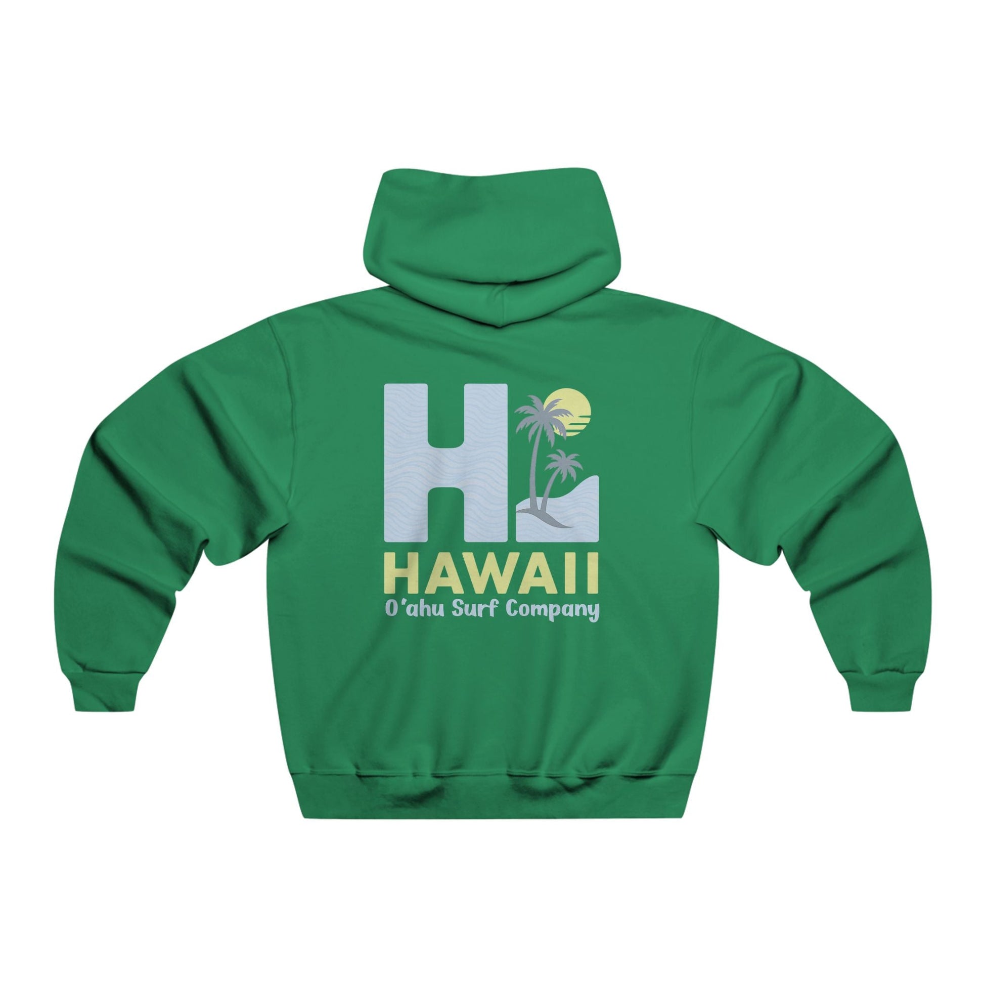 Oahu Surf Company HI Hawaii Hoodie – Hawaiian Surf Sweatshirt with Island Style Design - O'ahu Surf Company