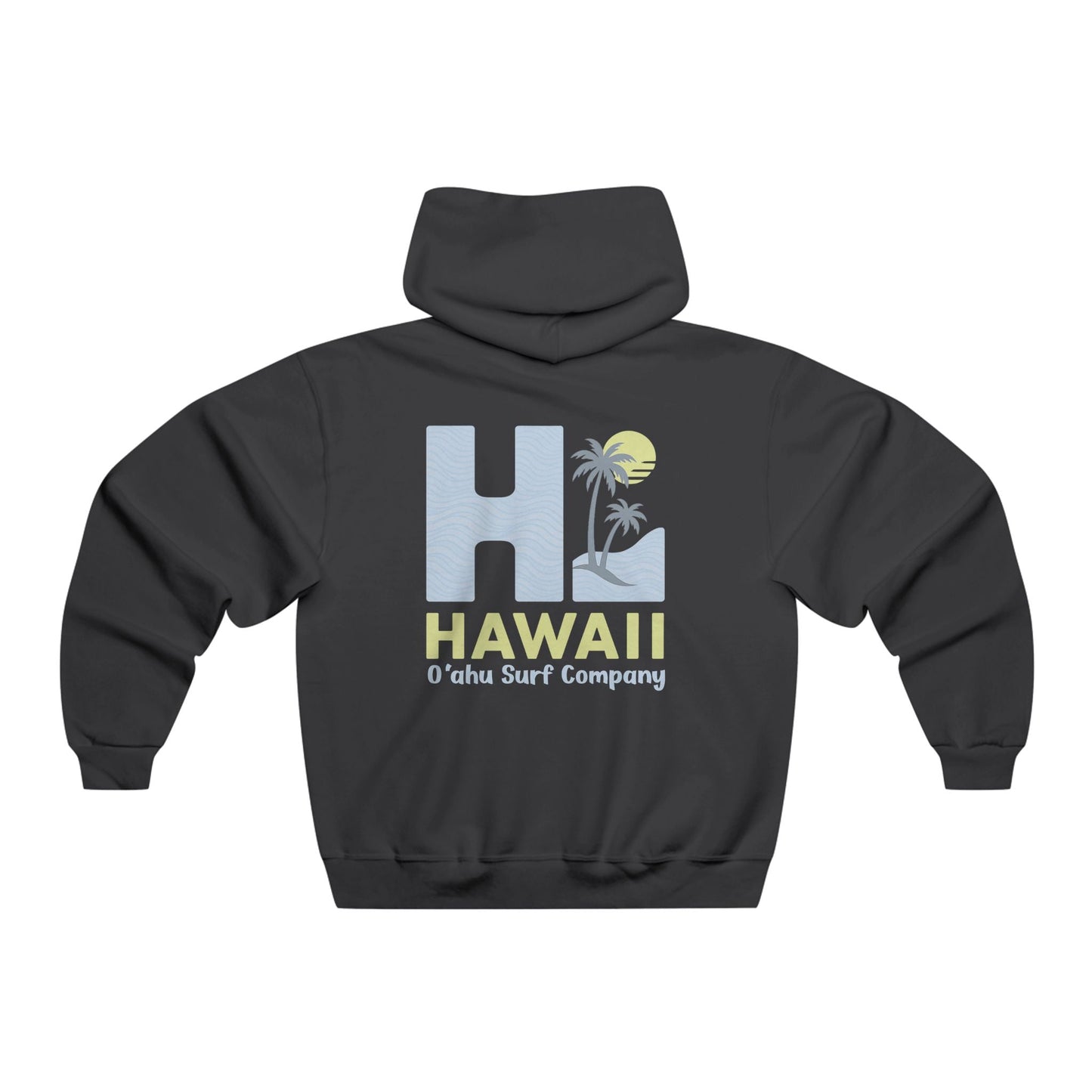 Oahu Surf Company HI Hawaii Hoodie – Hawaiian Surf Sweatshirt with Island Style Design - O'ahu Surf Company