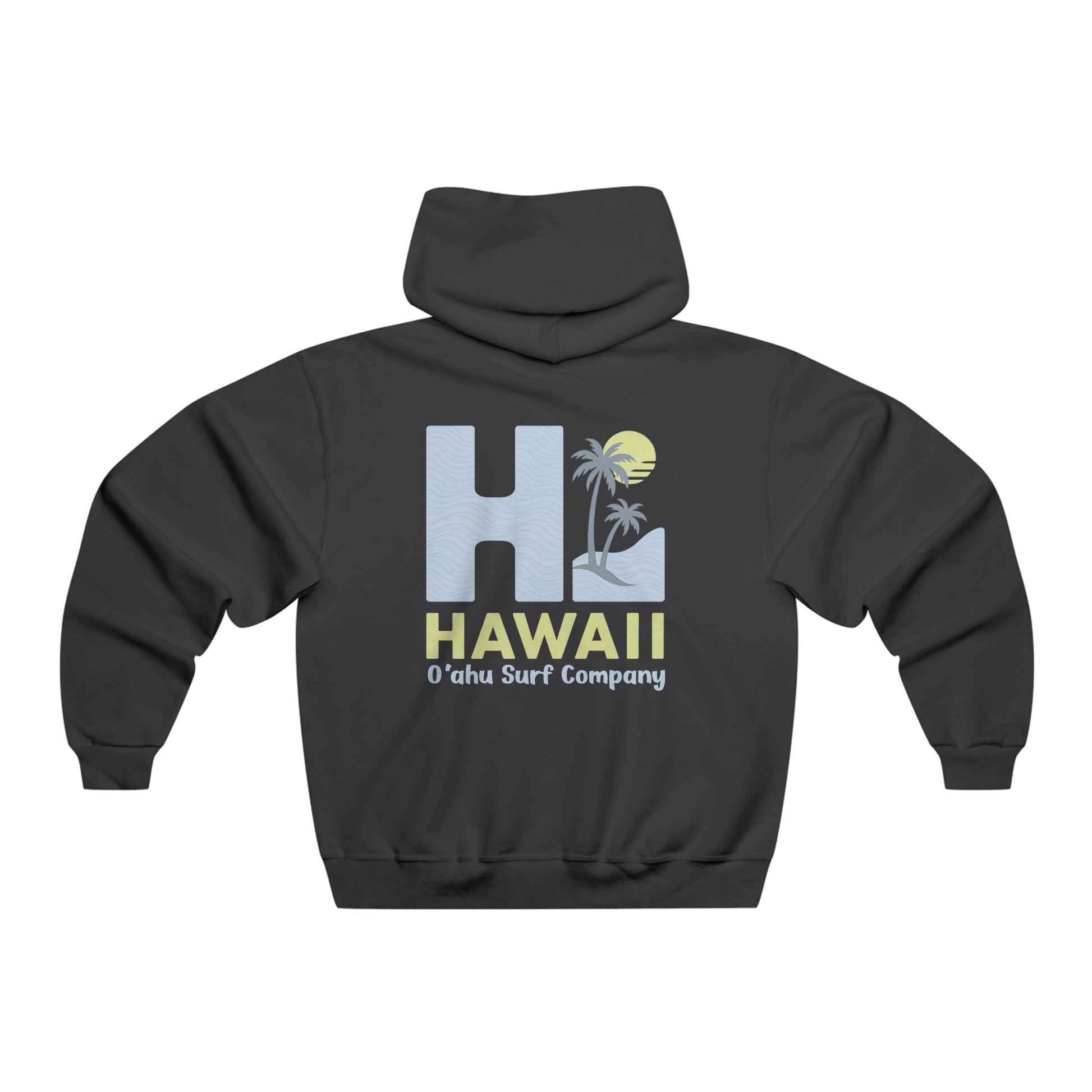 Oahu Surf Company HI Hawaii Hoodie – Hawaiian Surf Sweatshirt with Island Style Design - O'ahu Surf Company