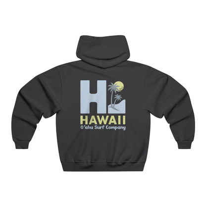 Oahu Surf Company HI Hawaii Hoodie – Hawaiian Surf Sweatshirt with Island Style Design - O'ahu Surf Company