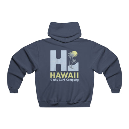 Oahu Surf Company HI Hawaii Hoodie – Hawaiian Surf Sweatshirt with Island Style Design - O'ahu Surf Company