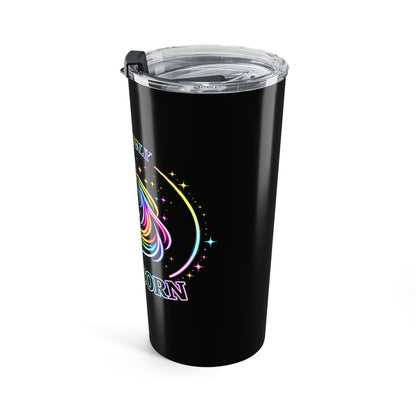 Obviously Unicorn Travel Mug | Rainbow Neon Unicorn Stainless Steel Tumbler - O'ahu Surf Company