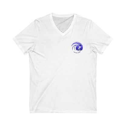 Ocean Wave Logo Oahu Surf V - Neck Island T-Shirt - O'ahu Surf Company