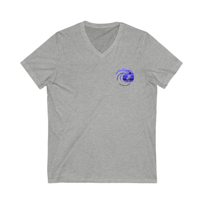 Ocean Wave Logo Oahu Surf V - Neck Island T-Shirt - O'ahu Surf Company
