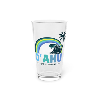 Rainbow Oahu Surf Hawaii Pint Glass - O'ahu Surf Company