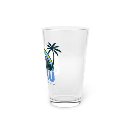 Rainbow Oahu Surf Hawaii Pint Glass - O'ahu Surf Company