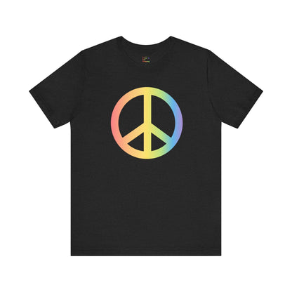 Rainbow Peace Sign T-shirt - O'ahu Surf Company
