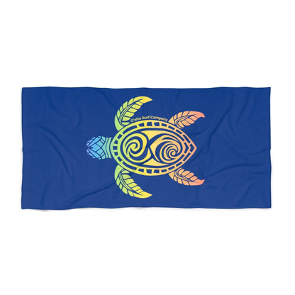 Rainbow Sea Turtle Beach Towel - O'ahu Surf Company